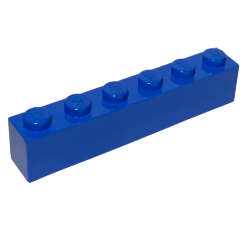 Visuel indicatif Rebrickable de Brique 1 x 6 avec tubes inférieurs et 2 supports de croix abaissés (Brick 1 x 6 with Bottom Tubes and 2 Lowered Cross Supports)