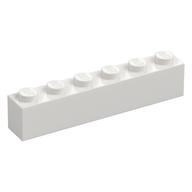 Visuel indicatif Rebrickable de Brique 1 x 6 avec motif imprimé noir serif 'TABAK' (Brick 1 x 6 with 'TABAK' Serif Bold Black Print)