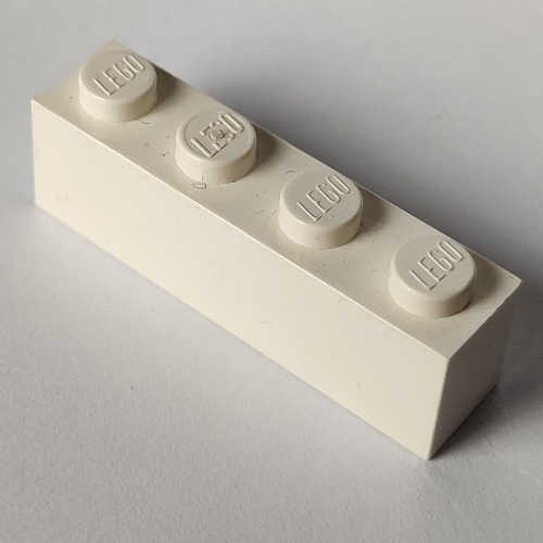 Visuel indicatif Rebrickable de Brique 1 x 4 avec tubes inférieurs, support de croix central abaissé (Brick 1 x 4 with Bottom Tubes, Lowered Center Cross Support)