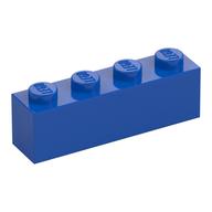 Visuel indicatif Rebrickable de Brique 1 x 4 avec motif imprimé blanc 'POLICE' (Brick 1 x 4 with White 'POLICE' Thin Print)