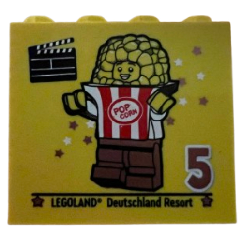 Visuel indicatif Rebrickable de Brique 2 x 4 x 3 avec motif imprimé 'LEGOLAND Deutschland Resort 5 2024' (Besuchsmeister Bronze) (Brick 2 x 4 x 3 with 'LEGOLAND Deutschland Resort 5 2024' (Besuchsmeister Bronze) Print)