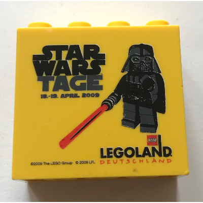 Visuel indicatif Rebrickable de Brique 2 x 4 x 3 avec motif imprimé 'LEGOLAND Deutschland STAR WARS TAGE' (Brick 2 x 4 x 3 with 'LEGOLAND Deutschland STAR WARS TAGE' Print)