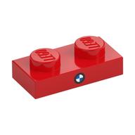 Visuel indicatif Rebrickable de Plaque 1 x 2 avec BMW Logo imprimé (Plate 1 x 2 with BMW Logo Print)