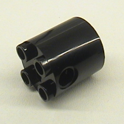 Visuel indicatif Rebrickable de Brique ronde 2 x 2 x 2 corps de robot, porte-essieux 'X' Orientation (Brick Round 2 x 2 x 2 Robot Body, Axle Holder 'X' Orientation)