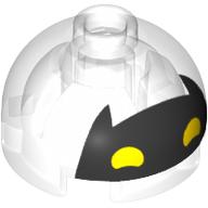 Visuel indicatif Rebrickable de Brique ronde 2 x 2 dessus de dôme avec Batgirl masque motif imprimé (Brick Round 2 x 2 Dome Top with Batgirl Mask Print)
