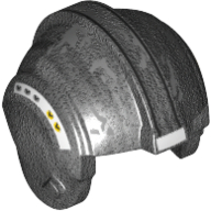 Casque rebelle pilote, crête centrale avec motif imprimé rayures bleu sable (Helmet Rebel Pilot, Center Ridge with Sand Blue Stripes Print)