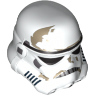 Casque Stormtrooper, bouche pointillée et taches de saleté motif imprimé (Helmet Stormtrooper, Dotted Mouth and Dirt Stains Print)