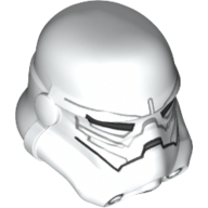 Casque Stormtrooper, jek-14 avec motif imprimé gris bleuté foncé et gris bleuté clair (Helmet Stormtrooper, Jek-14 with Dark Bluish Gray and Light Bluish Gray Print)