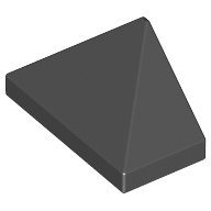 Visuel indicatif Rebrickable de Brique inclinée 45° 2 x 1 triple avec goupille inférieure ovoïde (Brick Sloped 45° 2 x 1 Triple with Ovoid Bottom Pin)