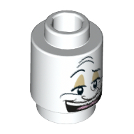 Visuel indicatif Rebrickable de Brique ronde 1 x 1 avec motif imprimé visage (Lumière) (Brick Round 1 x 1 with Face Print (Lumiere))