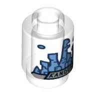 Visuel indicatif Rebrickable de Brique ronde 1 x 1 avec motif imprimé Kandor City (Brick Round 1 x 1 with Kandor City Print)