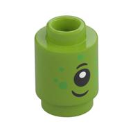Visuel indicatif Rebrickable de Brique ronde 1 x 1 avec motif imprimé visage étranger (Brick Round 1 x 1 with Alien Face Print)