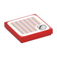 Tuile 2 x 2 avec cheep cheep et code à barres motif imprimé (autocollant) (Tile 2 x 2 with Cheep Cheep and Barcode Print (Sticker))