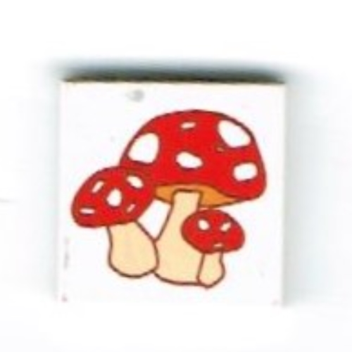 Visuel indicatif Rebrickable de Tuile 2 x 2 avec Toadstool (Champignon) Motif imprimé en grappe (Tile 2 x 2 with Toadstool (Mushroom) Cluster Print)