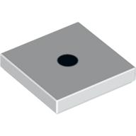 Visuel indicatif Rebrickable de Tuile 2 x 2 avec 1 motif imprimé à pois noir (Tile 2 x 2 with 1 Black Dot Print)