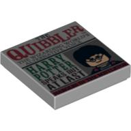 Visuel indicatif Rebrickable de Tuile 2 x 2 avec motif imprimé Journal 'THE QUIBBLER' (Tile 2 x 2 with Newspaper 'THE QUIBBLER' Print)