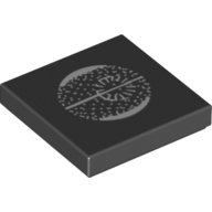 Visuel indicatif Rebrickable de Tuile 2 x 2 avec motif imprimé Étoile de la Mort (Tile 2 x 2 with Death Star Print)
