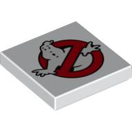 Visuel indicatif Rebrickable de Tuile 2 x 2 avec motif imprimé Ghostbusters Logo (Tile 2 x 2 with Ghostbusters Logo Print)