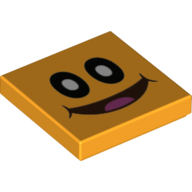 Tuile 2 x 2 avec le visage souriant de pokey (Tile 2 x 2 with Smiling Pokey Face Print)