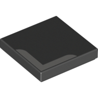 Visuel indicatif Rebrickable de Tuile 2 x 2 avec motif imprimé coin gris clair (Tile 2 x 2 with Light Bluish Gray Corner Print)