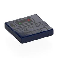 Tuile 2 x 2 avec panneau GONK droïde imprimé (Tile 2 x 2 with GONK Droid Panel Print)
