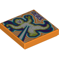 Visuel indicatif Rebrickable de Tuile 2 x 2 avec motif imprimé ray mute (Tile 2 x 2 with Mutate Ray Print)