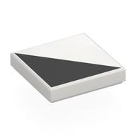 Visuel indicatif Rebrickable de Tuile 2 x 2 avec motif imprimé Triangle noir (Tile 2 x 2 with Black Triangle Print)