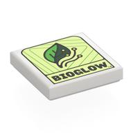 Visuel indicatif Rebrickable de Tuile 2 x 2 avec motif imprimé BIOGLOW Logo (Tile 2 x 2 with BIOGLOW Logo Print)