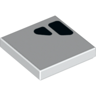 Visuel indicatif Rebrickable de Tuile 2 x 2 avec des formes noires motif imprimé (Tile 2 x 2 with Black Shapes Print)