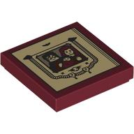 Visuel indicatif Rebrickable de Tuile 2 x 2 avec motif imprimé Photo Album Page (Tile 2 x 2 with Photo Album Page Print)