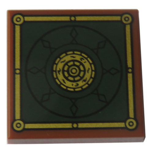 Visuel indicatif Rebrickable de Tuile 2 x 2 avec cercle à l'intérieur Motif imprimé carré (Tile 2 x 2 with Circle inside Square Print)
