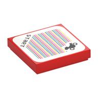 Visuel indicatif Rebrickable de Tuile 2 x 2 avec 'START', Yoshi vélo et code à barres motif imprimé (autocollant) (Tile 2 x 2 with 'START', Yoshi Bike and Barcode Print (Sticker))