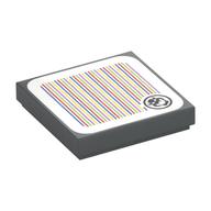 Visuel indicatif Rebrickable de Tuile 2 x 2 avec motif imprimé Bowser et code à barres (autocollant) (Tile 2 x 2 with Bowser and Barcode Print (Sticker))