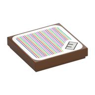 Visuel indicatif Rebrickable de Carreau 2 x 2 avec piano et code à barres motif imprimé (autocollant) (Tile 2 x 2 with Piano and Barcode Print (Sticker))