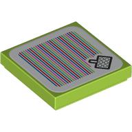 Visuel indicatif Rebrickable de Tuile 2 x 2 avec panier et code à barres motif imprimé (autocollant) (Tile 2 x 2 with Basket and Barcode Print (Sticker))