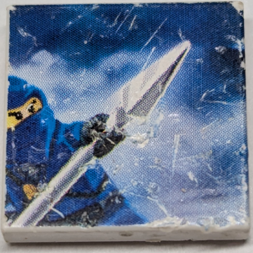 Visuel indicatif Rebrickable de Tuile 2 x 2 avec motif imprimé Ninjago, Jay 2 (Tile 2 x 2 with Ninjago, Jay 2 Print)