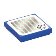 Visuel indicatif Rebrickable de Tuile 2 x 2 avec bébé pingouin et code à barres motif imprimé (autocollant) (Tile 2 x 2 with Baby Penguin and Barcode Print (Sticker))