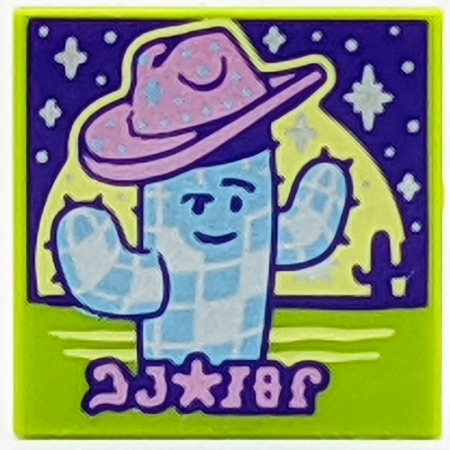 Visuel indicatif Rebrickable de Tuile 2 x 2 avec motif imprimé VIDIYO (43108-2) (Tile 2 x 2 with VIDIYO Print (43108-2))