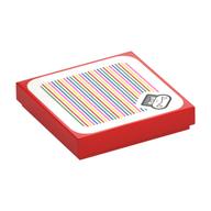 Carreau 2 x 2 avec boom boom et code à barres motif imprimé (autocollant) (Tile 2 x 2 with Boom Boom and Barcode Print (Sticker))