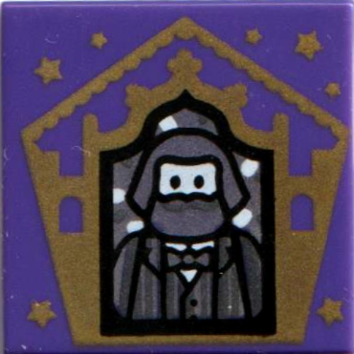 Visuel indicatif Rebrickable de Tuile 2 x 2 avec carte de magicien bertie bott motif imprimé (Tile 2 x 2 with Wizard Card Bertie Bott Print)
