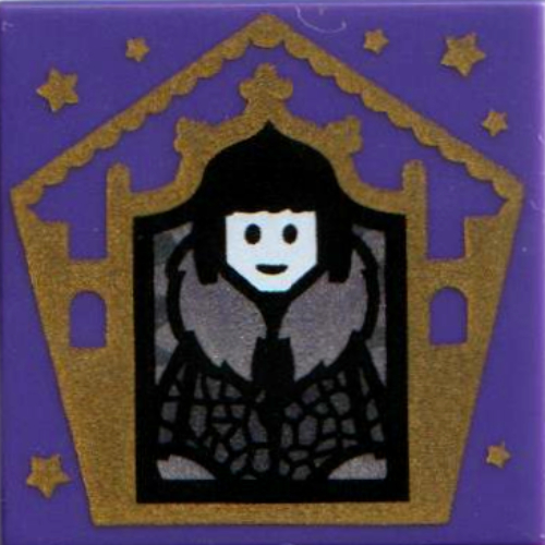 Visuel indicatif Rebrickable de Tuile 2 x 2 avec carte de magicien olympe maxime motif imprimé (Tile 2 x 2 with Wizard Card Olympe Maxime Print)