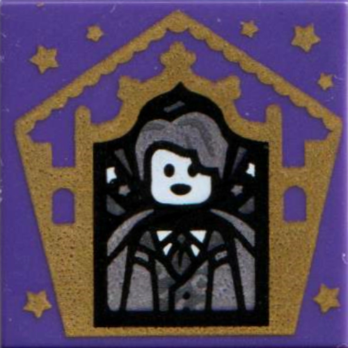 Visuel indicatif Rebrickable de Tuile 2 x 2 avec carte de sorcier Gilderoy Lockhart motif imprimé (Tile 2 x 2 with Wizard Card Gilderoy Lockhart Print)