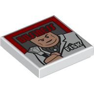 Visuel indicatif Rebrickable de Tuile 2 x 2 avec motif imprimé Journal Business 'FISK' (Tile 2 x 2 with Newspaper Business 'FISK' Print)