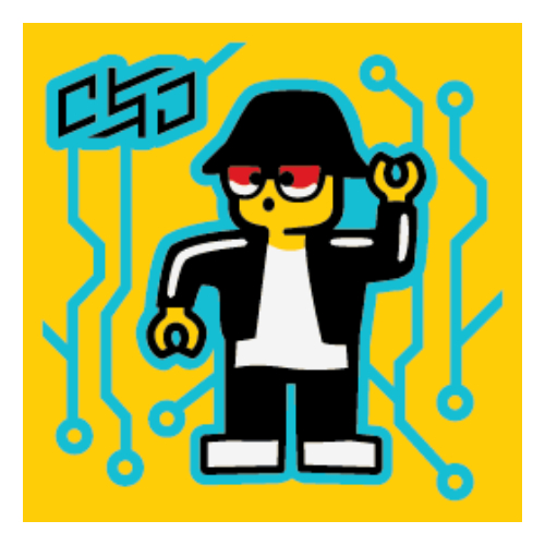 Visuel indicatif Rebrickable de Tuile 2 x 2 avec danse robot (Tile 2 x 2 with Robot Dance)