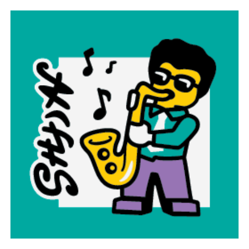 Visuel indicatif Rebrickable de Tuile 2 x 2 avec motif imprimé Sax Solo (Tile 2 x 2 with Sax Solo Print)