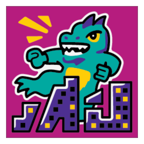 Visuel indicatif Rebrickable de Tuile 2 x 2 avec motif imprimé costume lézard (Tile 2 x 2 with Lizard Suit Print)