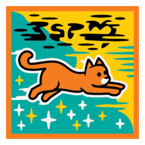 Visuel indicatif Rebrickable de Tuile 2 x 2 avec motif imprimé de super chats (Tile 2 x 2 with Super Cats Print)