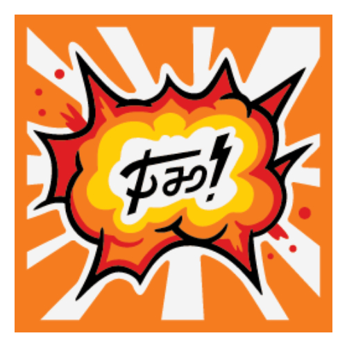 Visuel indicatif Rebrickable de Tuile 2 x 2 avec motif imprimé Kaboom (Tile 2 x 2 with Kaboom Print)