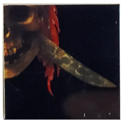 Visuel indicatif Rebrickable de Tuile 2 x 2 avec épée en mosaïque Pirates des Caraïbes, motif imprimé crâne (Tile 2 x 2 with Pirates of the Caribbean Mosaic Sword Blade, Skull Print)