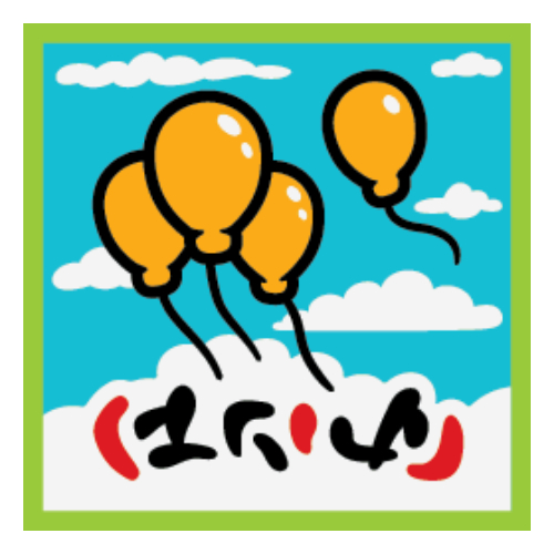 Visuel indicatif Rebrickable de Tuile 2 x 2 avec motif imprimé ballons (Tile 2 x 2 with Balloons Print)